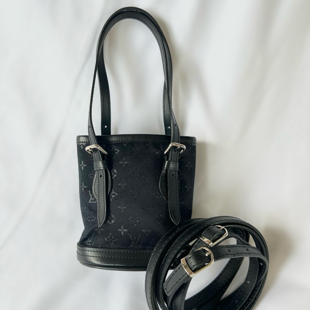 RARE Louis Vuitton Satin Mini Bucket Bag